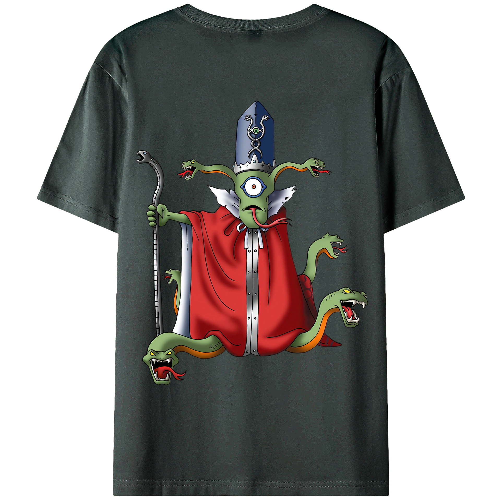 （画像用） ドラゴンクエスト Doragon Kuesuto Dragon Quest 綿100％ メンズ半袖Tシャツ（バックプリント） 通気性